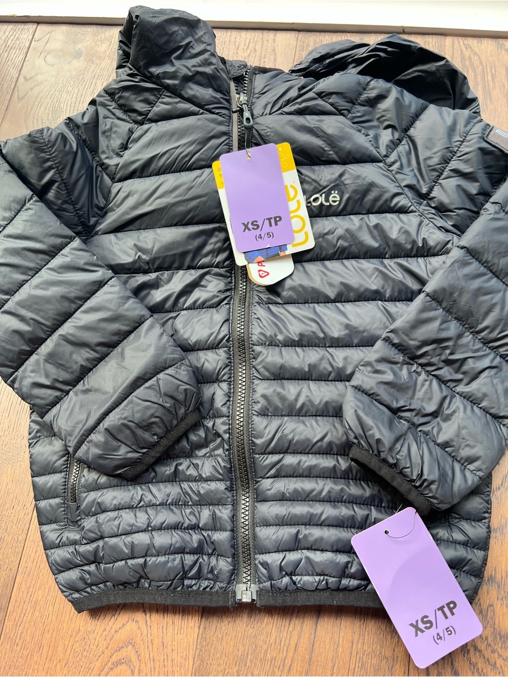 Lole Kids Black Packable Puffer Jacket